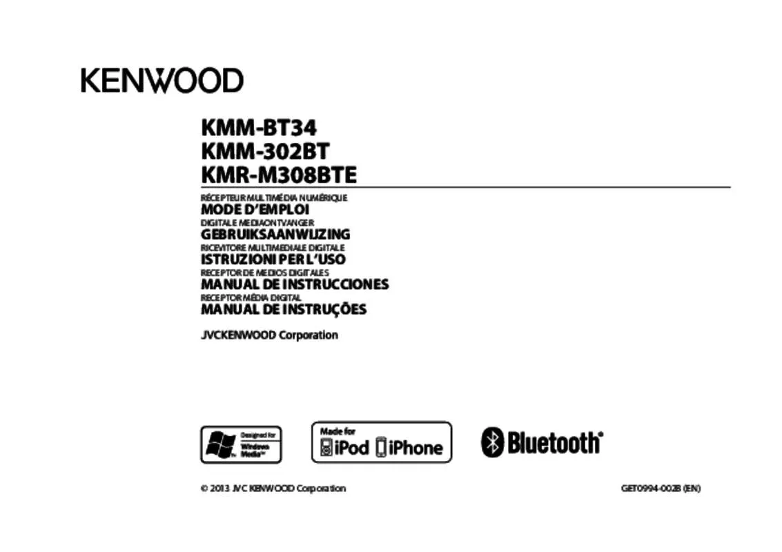 Mode d'emploi KENWOOD KMM-BT34