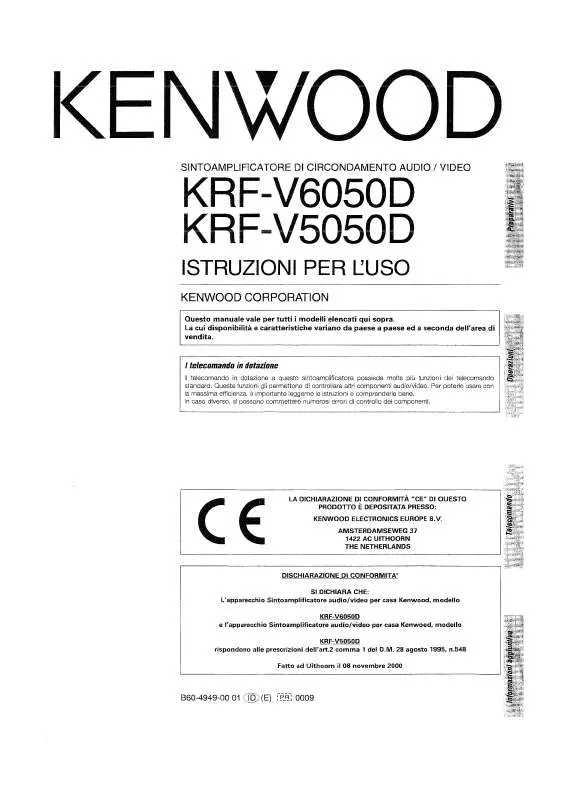 Mode d'emploi KENWOOD KRF-V5050D
