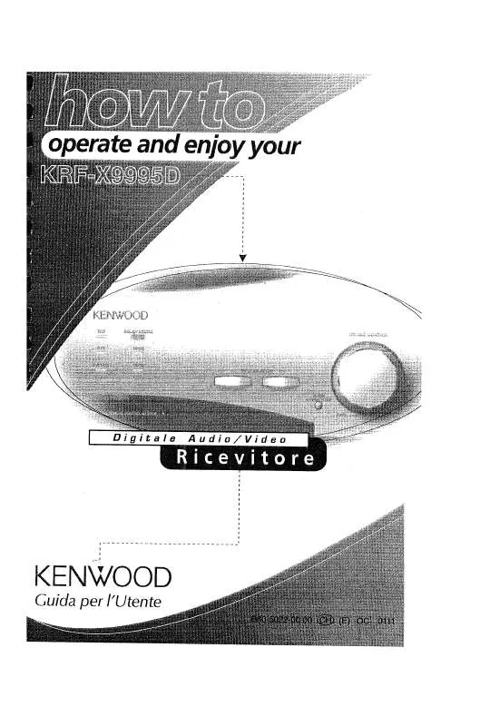 Mode d'emploi KENWOOD KRF-X9995D