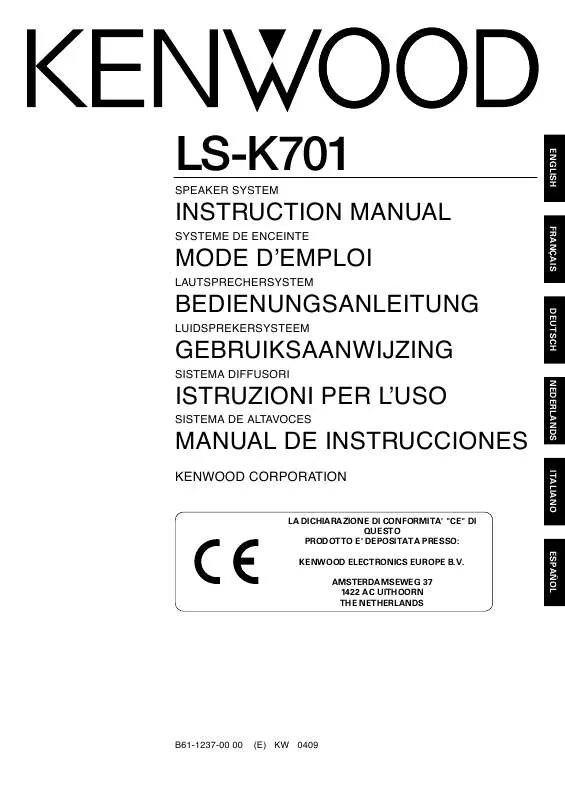 Mode d'emploi KENWOOD LS-K701