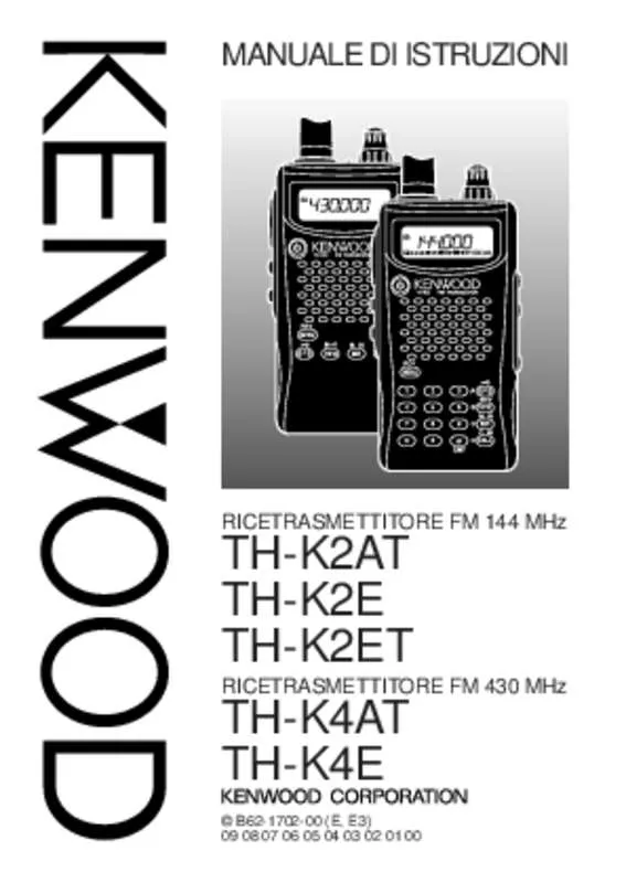 Mode d'emploi KENWOOD TH-K2E