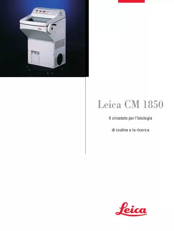Mode d'emploi LEICA CM1850