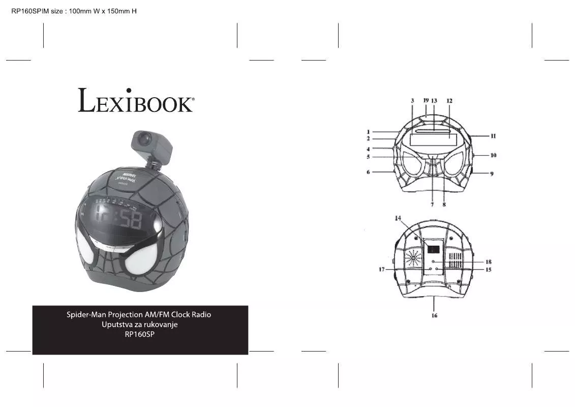 Mode d'emploi LEXIBOOK RP160SP