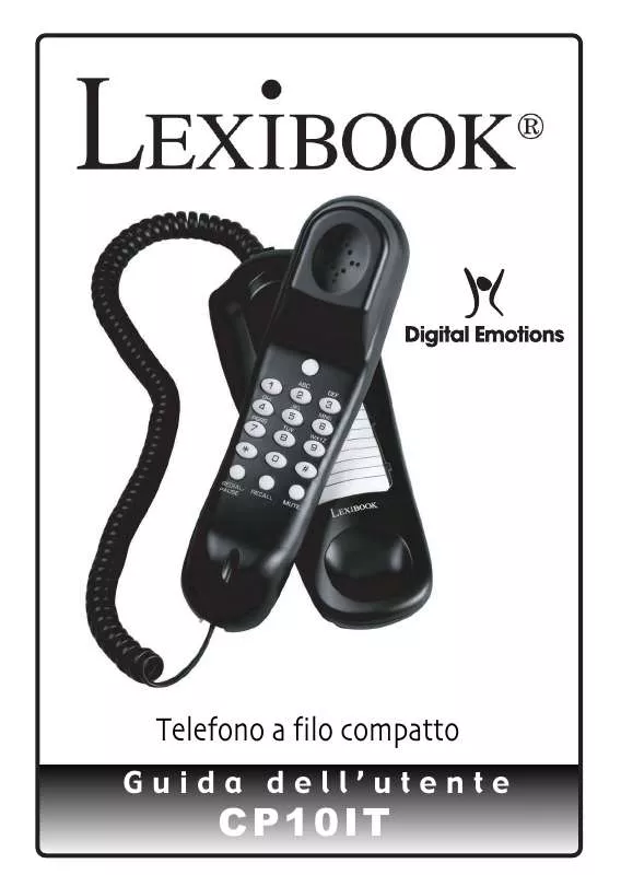 Mode d'emploi LEXIBOOK TELEFONO A FILO COMPATTO
