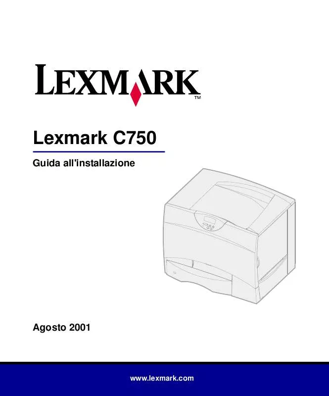 Mode d'emploi LEXMARK C750