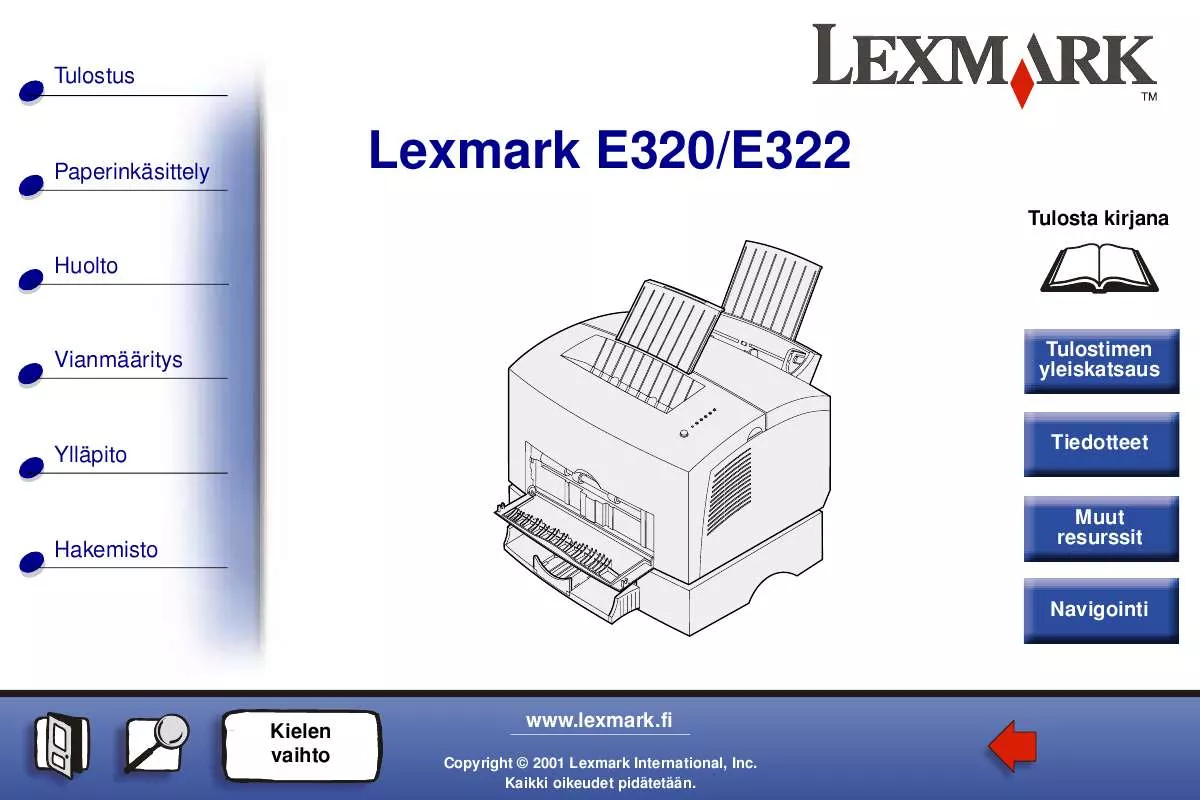 Mode d'emploi LEXMARK E220