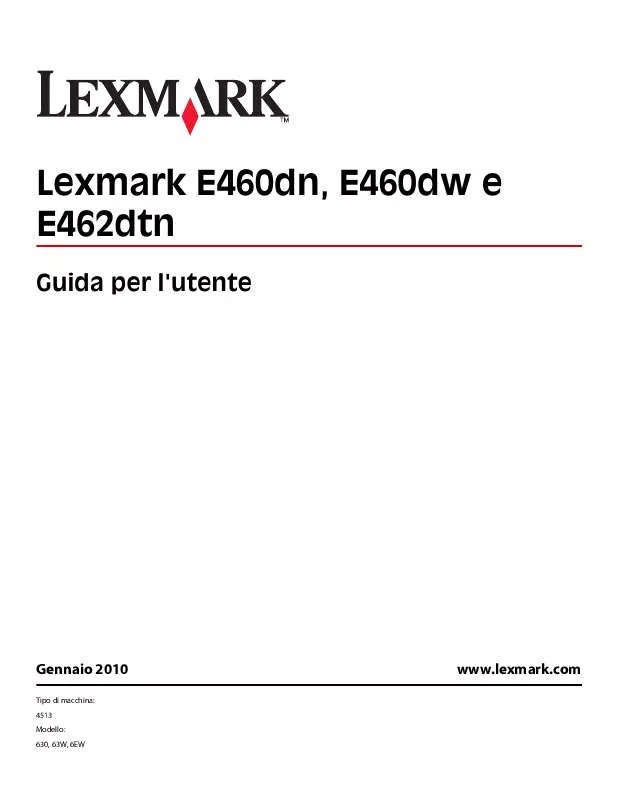 Mode d'emploi LEXMARK E460DW