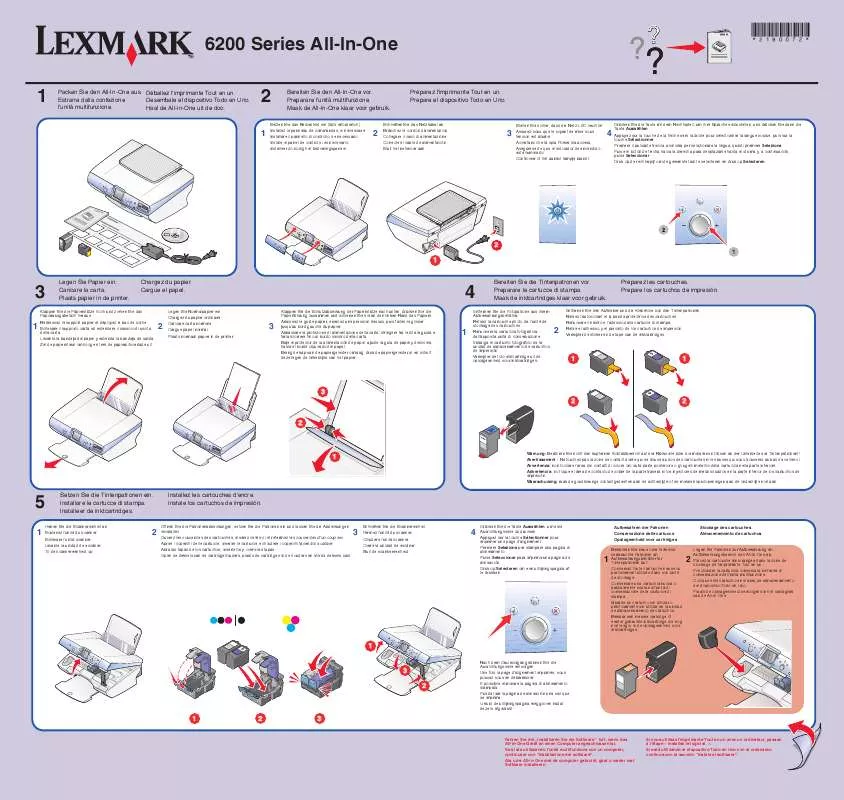Mode d'emploi LEXMARK P6250