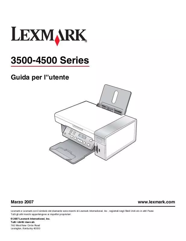 Mode d'emploi LEXMARK X3550