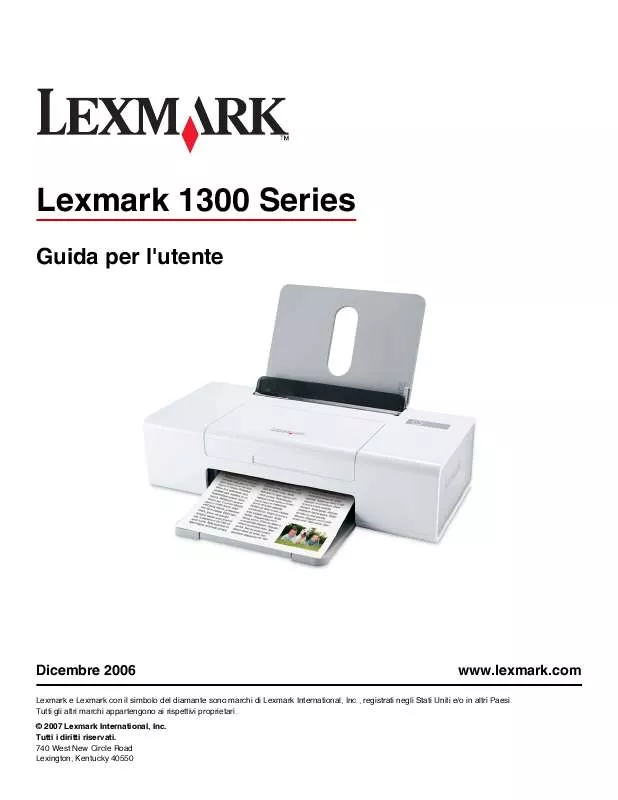 Mode d'emploi LEXMARK Z1380