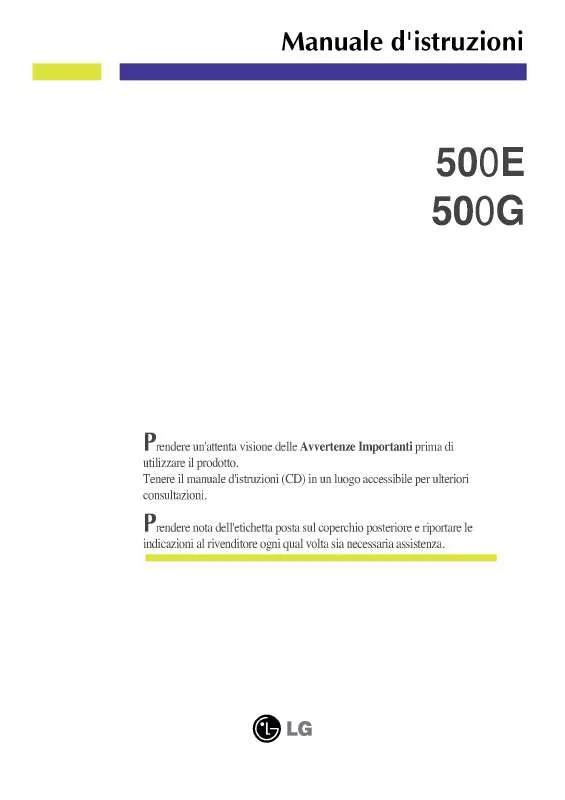 Mode d'emploi LG 500G-K-