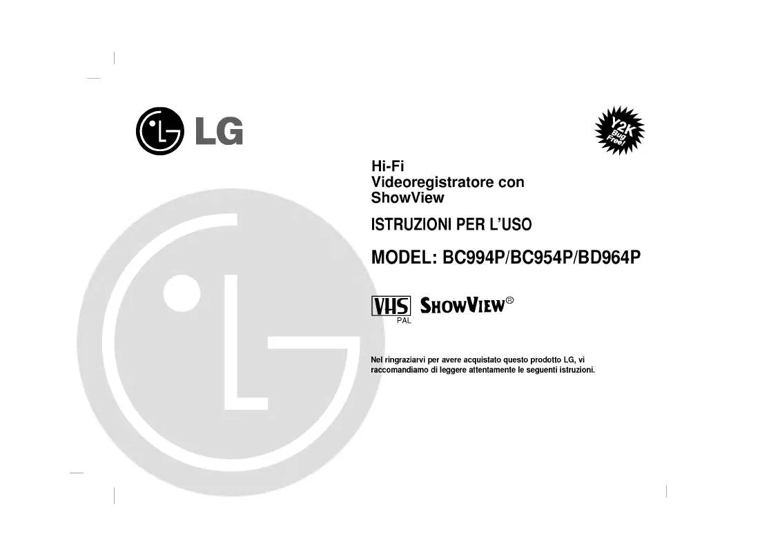 Mode d'emploi LG BC954P