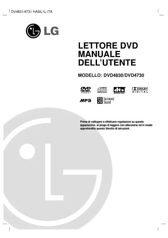 Mode d'emploi LG DVD4730