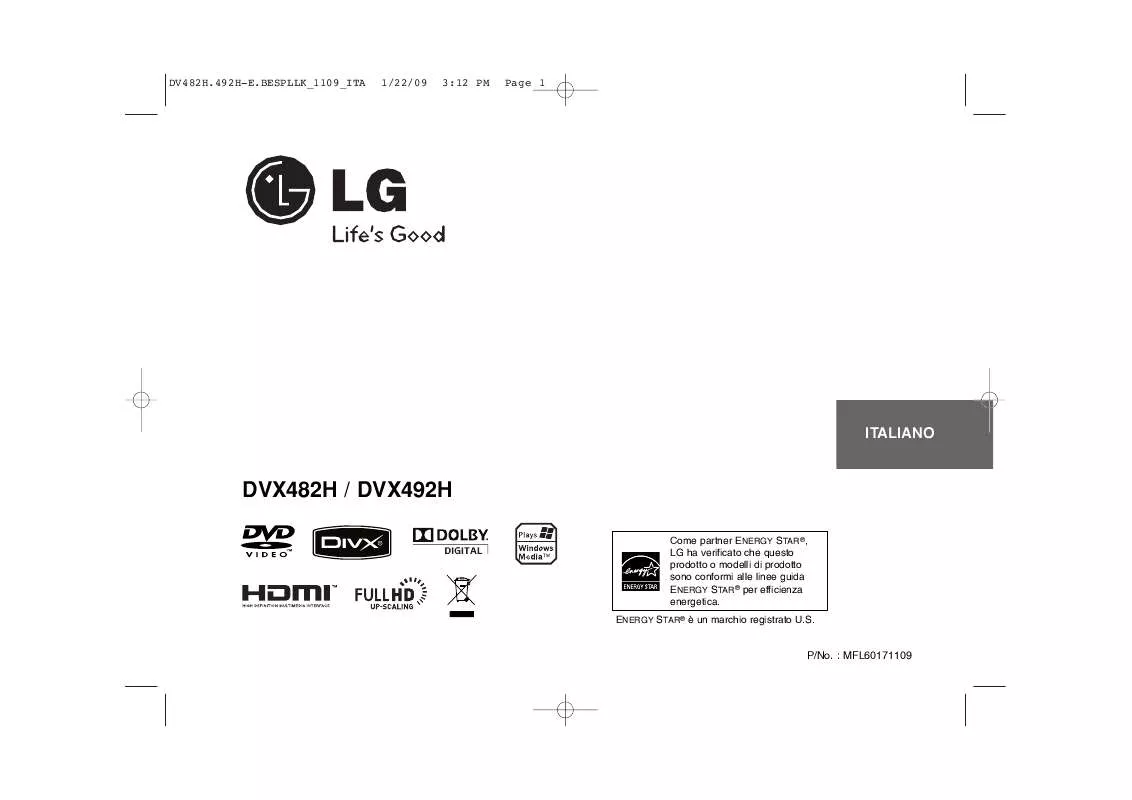 Mode d'emploi LG DVX482H