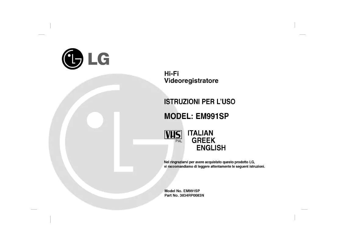 Mode d'emploi LG EM991SP
