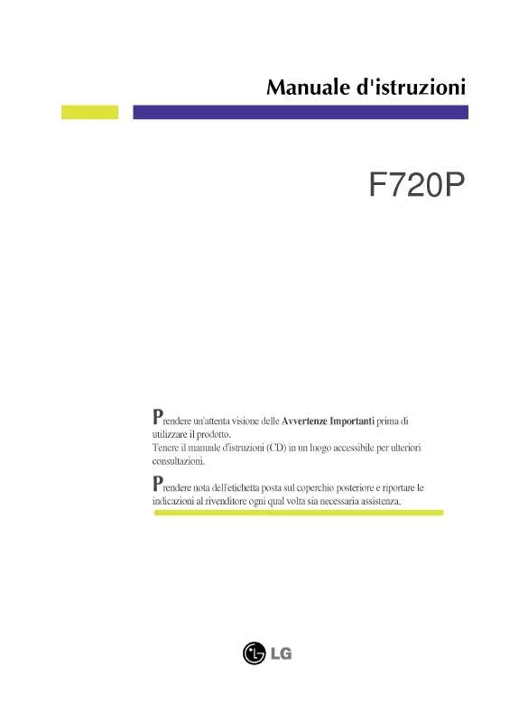 Mode d'emploi LG F720P