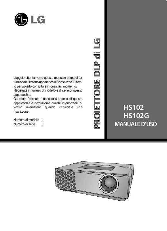 Mode d'emploi LG HS102G