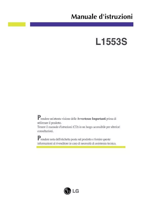 Mode d'emploi LG L1553S-SF
