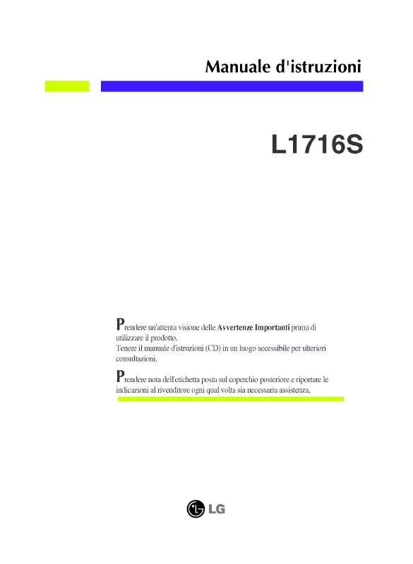 Mode d'emploi LG L1716S