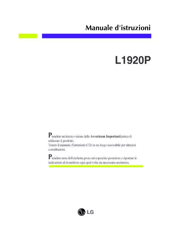 Mode d'emploi LG L1920P