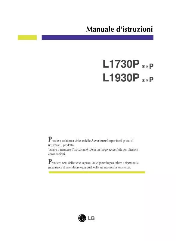 Mode d'emploi LG L1930PSUP