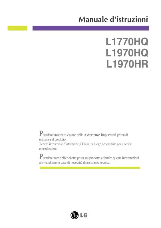 Mode d'emploi LG L1970HR-WF