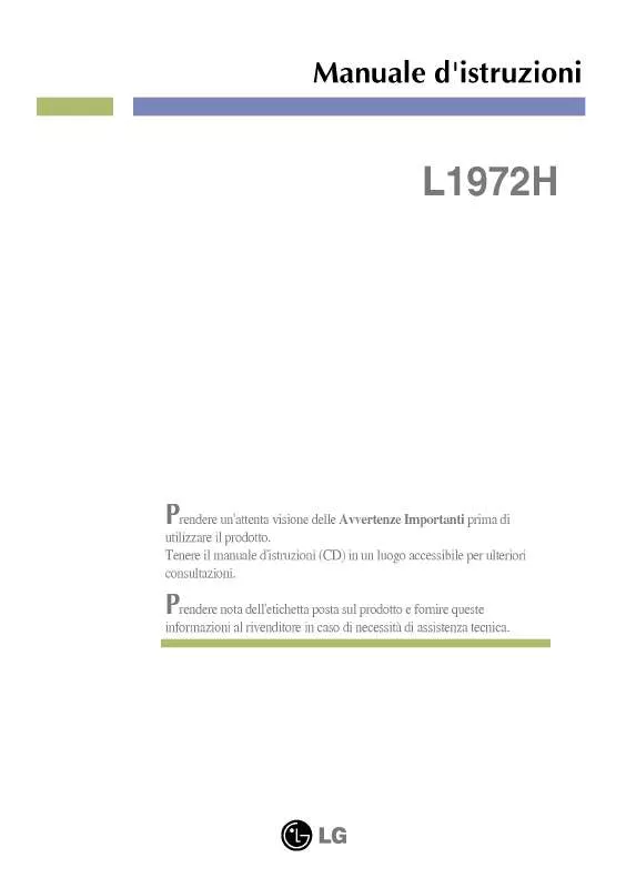 Mode d'emploi LG L1972H-PF