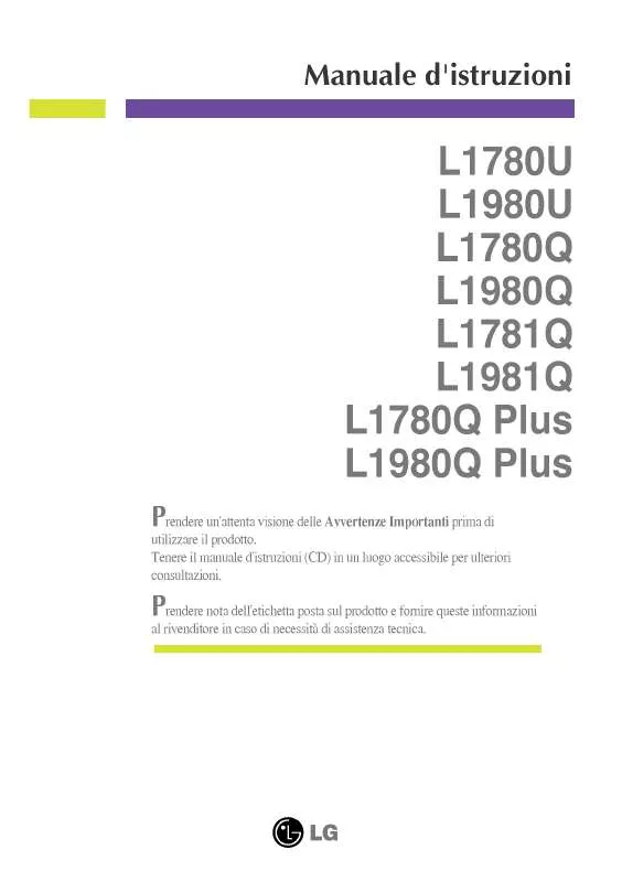 Mode d'emploi LG L1980Q PLUS