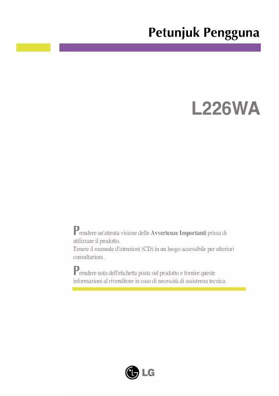 Mode d'emploi LG L226WA-SN