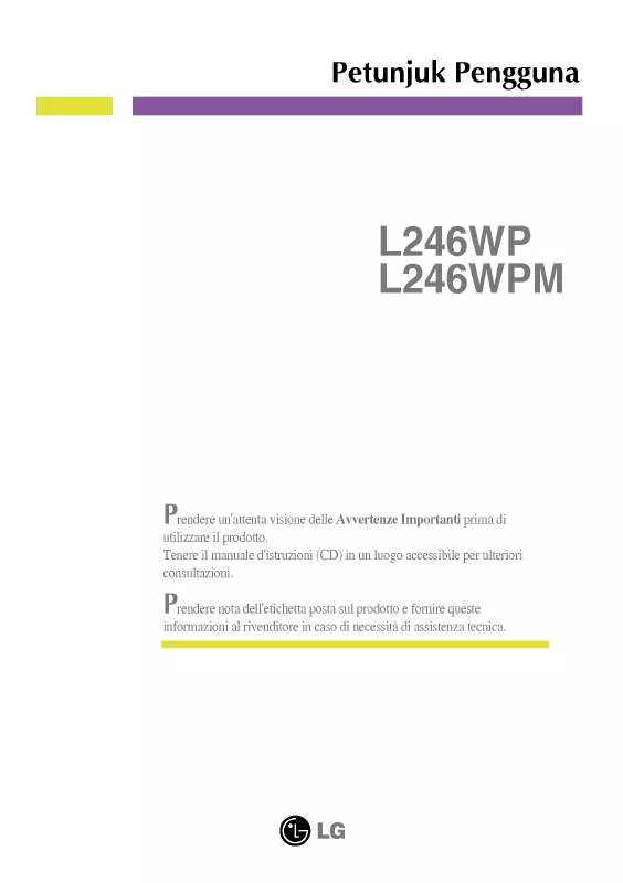 Mode d'emploi LG L246WP