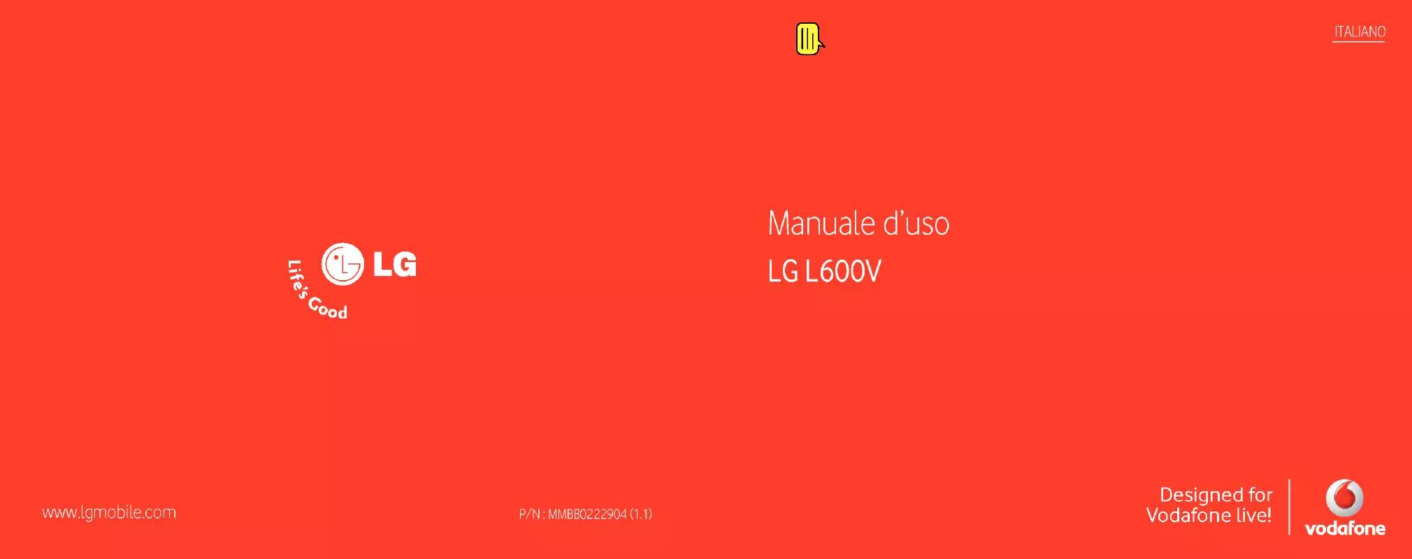 Mode d'emploi LG L600V
