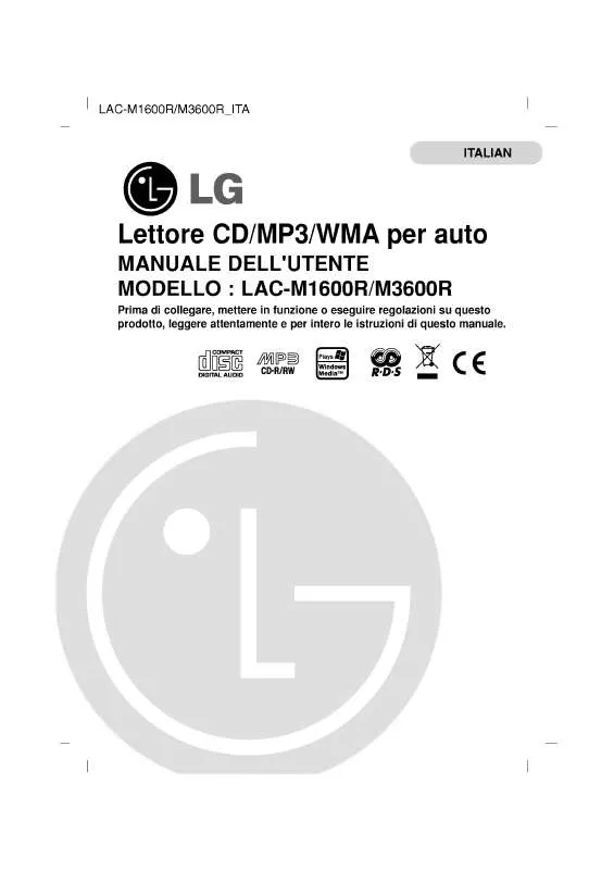 Mode d'emploi LG LAC-M3600R