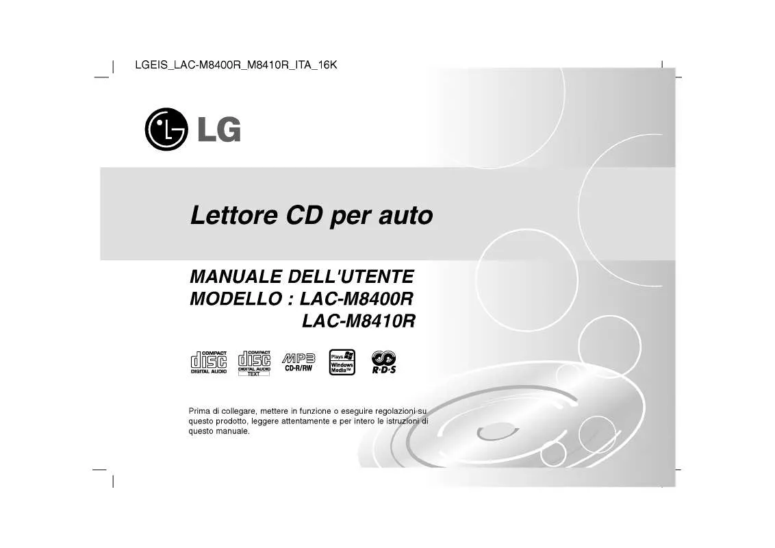 Mode d'emploi LG LAC-M8410R