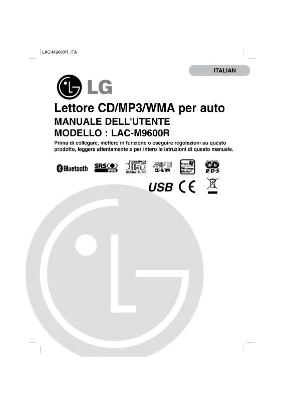 Mode d'emploi LG LAC-M9600R