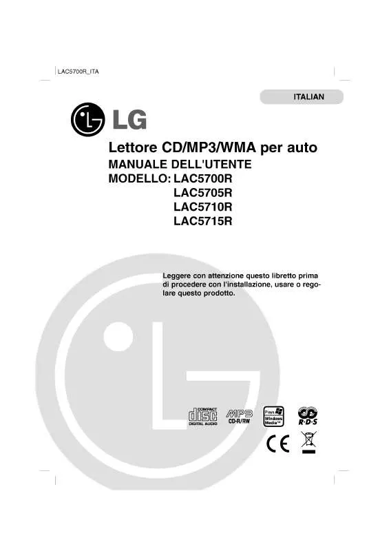 Mode d'emploi LG LAC5700R