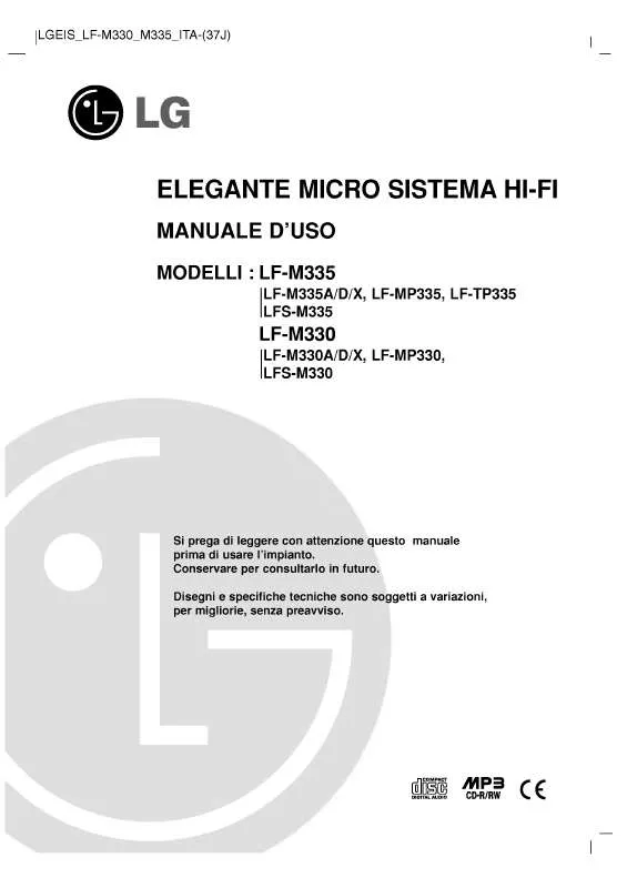 Mode d'emploi LG LF-M330D