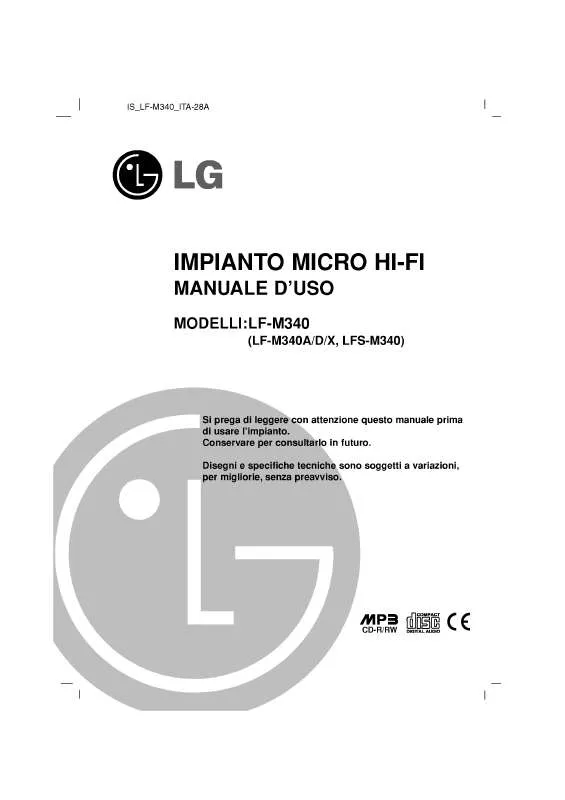 Mode d'emploi LG LF-M340D