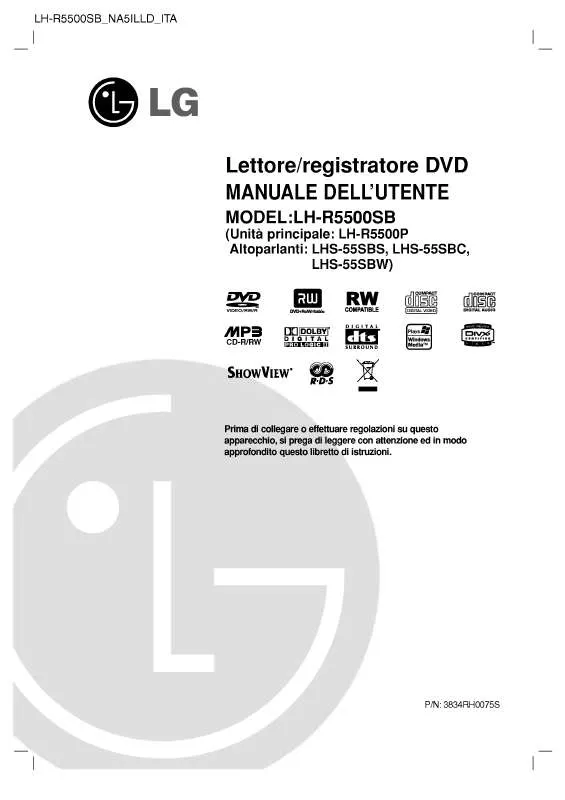 Mode d'emploi LG LH-R5500SB