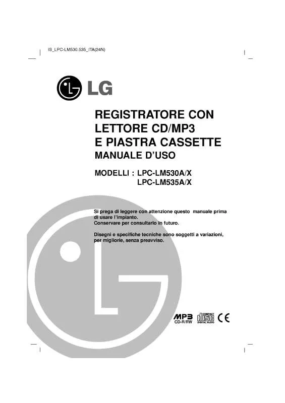 Mode d'emploi LG LPC-LM535A