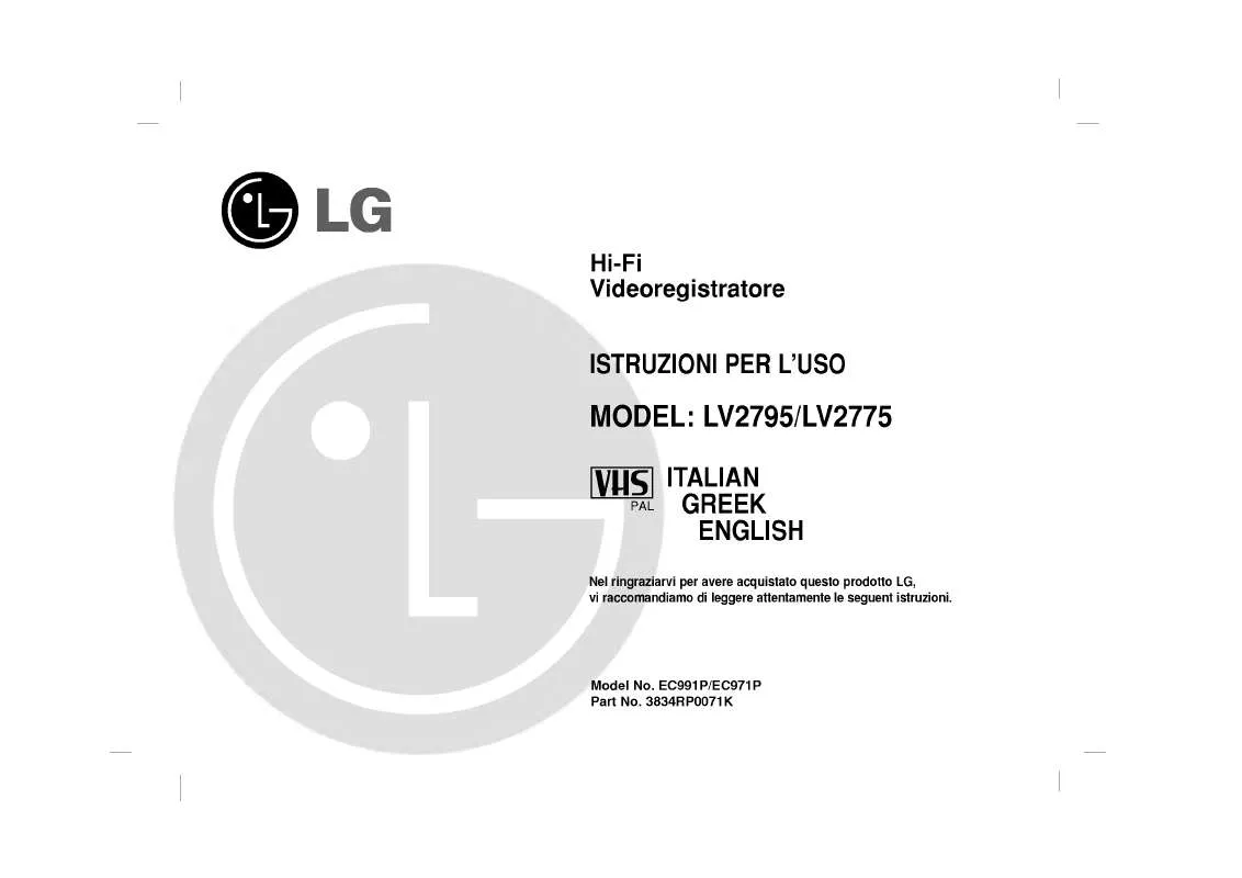 Mode d'emploi LG LV2775