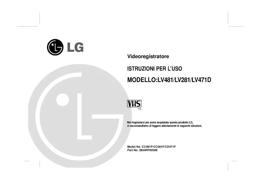 Mode d'emploi LG LV481