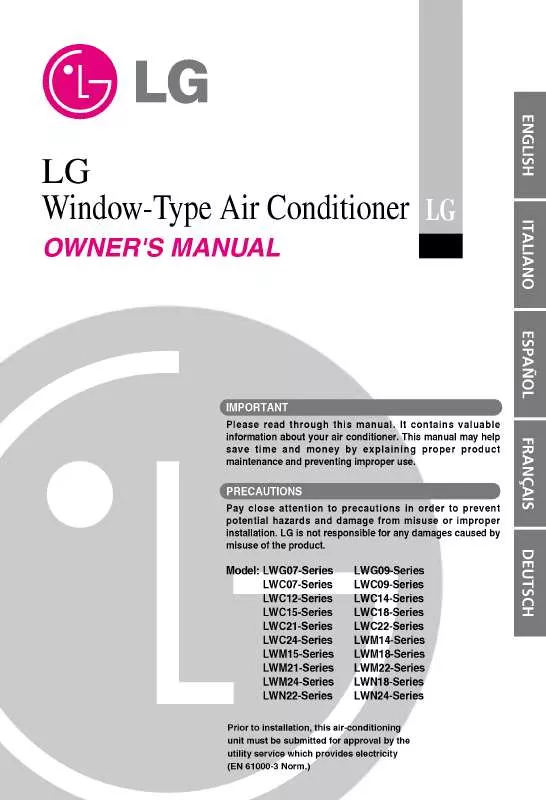 Mode d'emploi LG LWC1262PCG