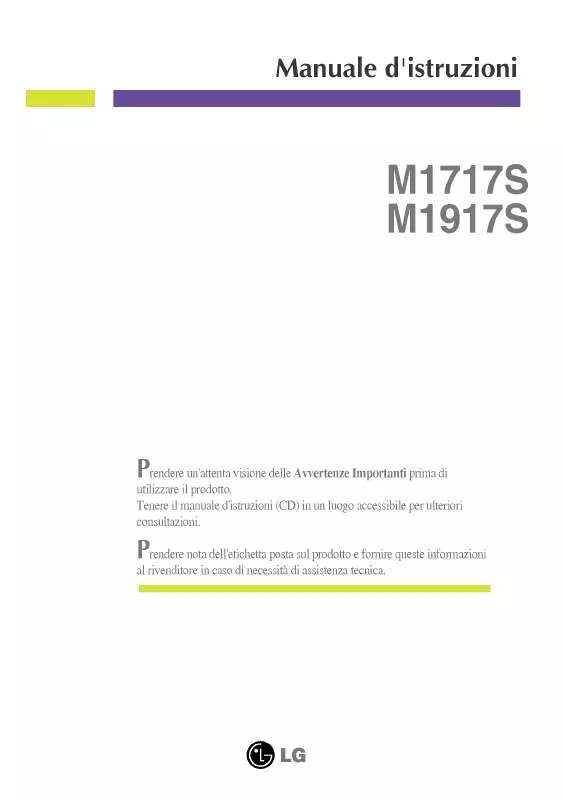 Mode d'emploi LG M1717S-BN