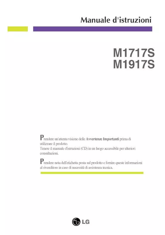 Mode d'emploi LG M1717S