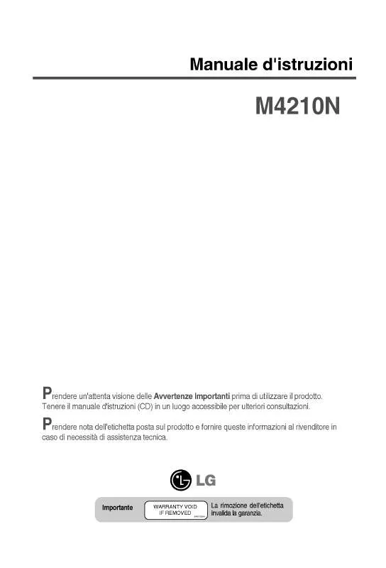 Mode d'emploi LG M4210N-B10