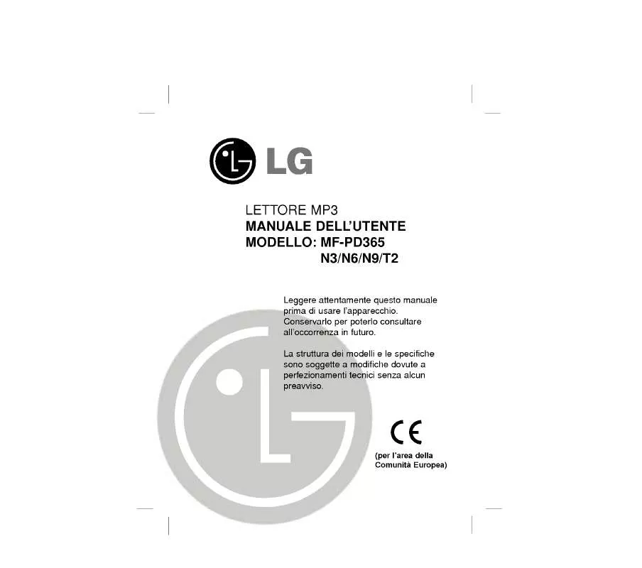 Mode d'emploi LG MF-PD365N6