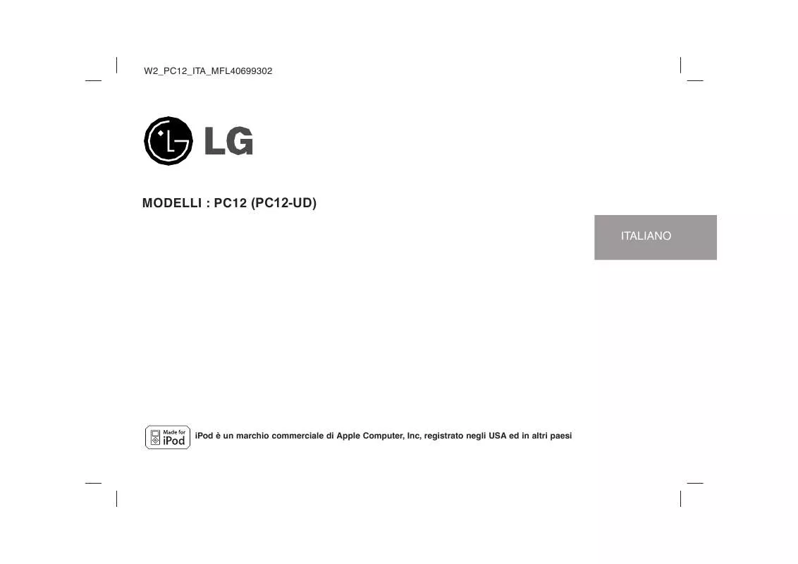 Mode d'emploi LG PC12-UD