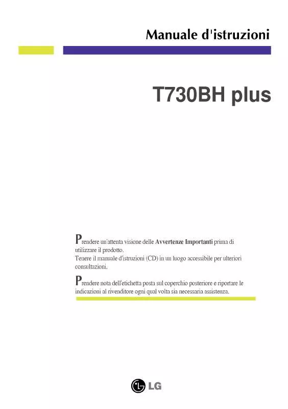 Mode d'emploi LG T730BHP
