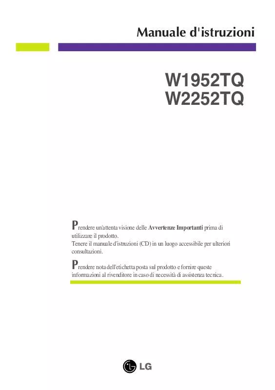Mode d'emploi LG W2252TQ-PF