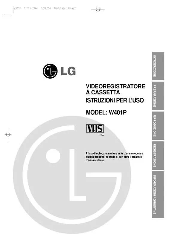 Mode d'emploi LG W401P